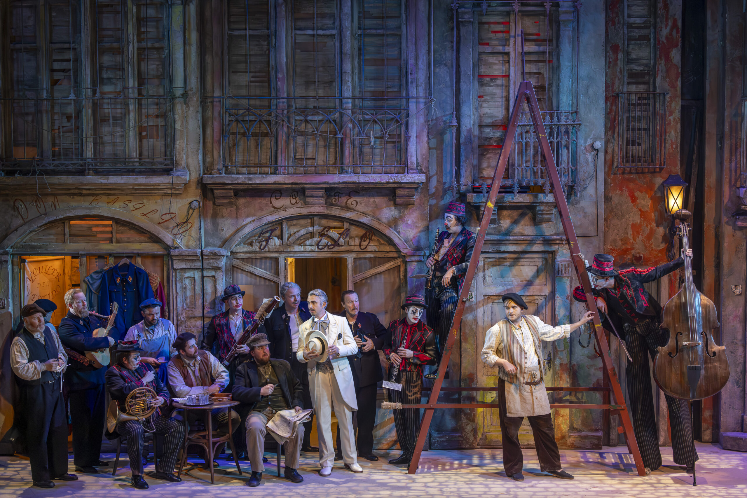The cast of 'The Barber of Seville', Scottish Opera 2023. Credit James Glossop